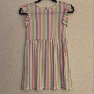 H&M Pastel Striped Kids Dress